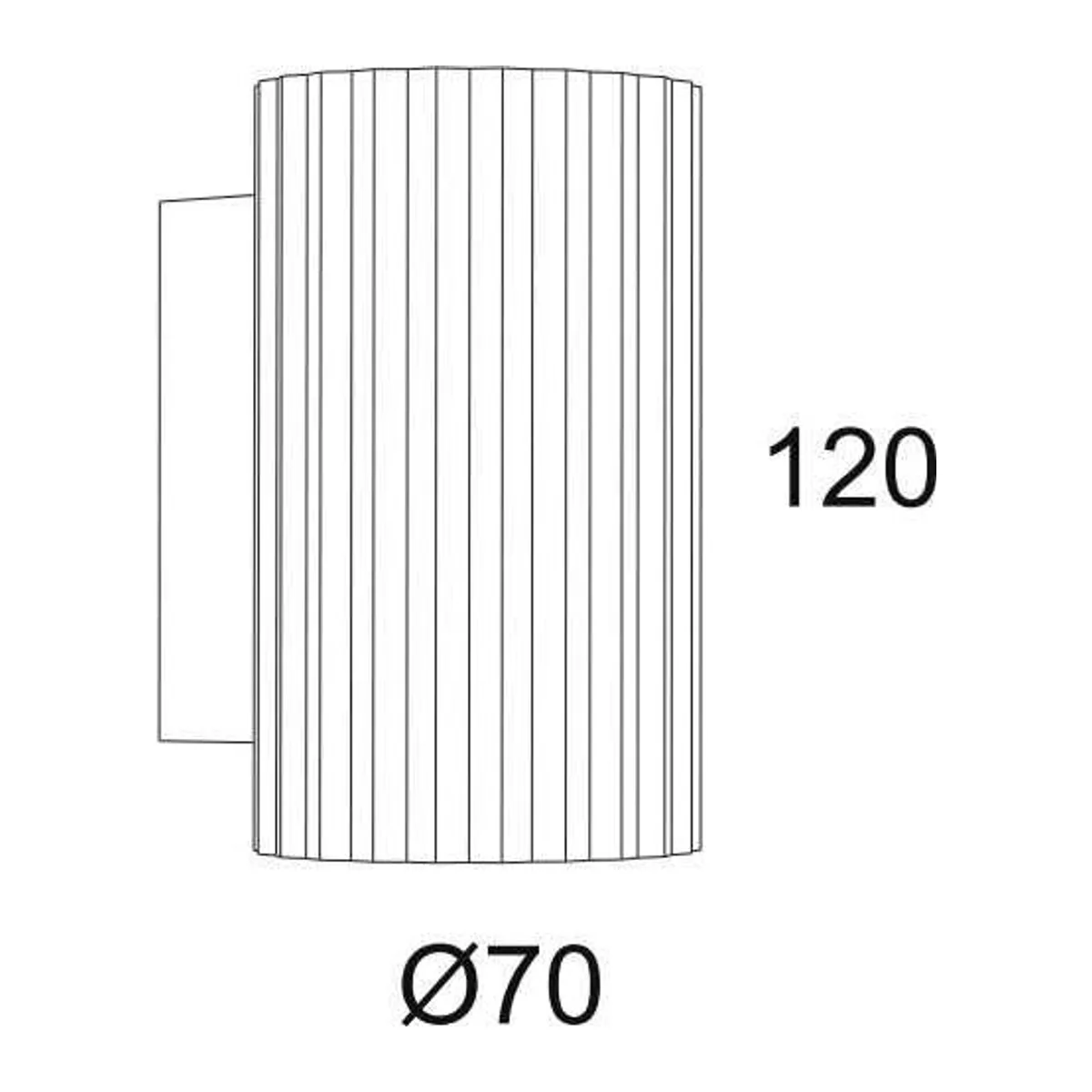 EV601 A Altın GU10 Duvar Aplik - Görsel 2