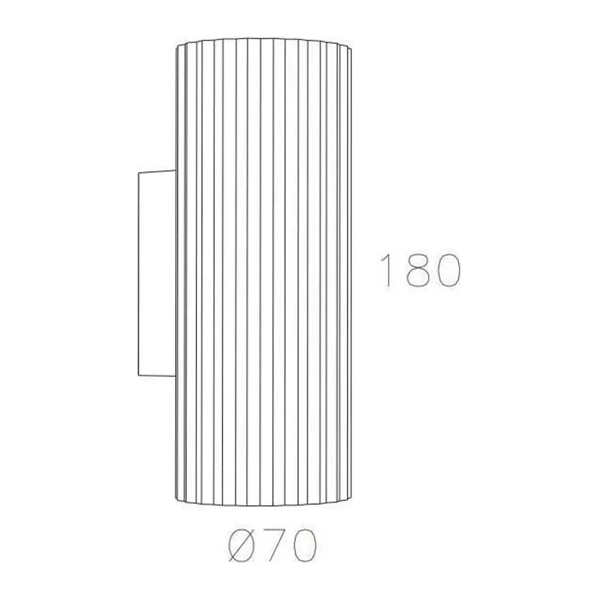 EV602 B Beyaz 2xGU10 Duvar Aplik - Görsel 2