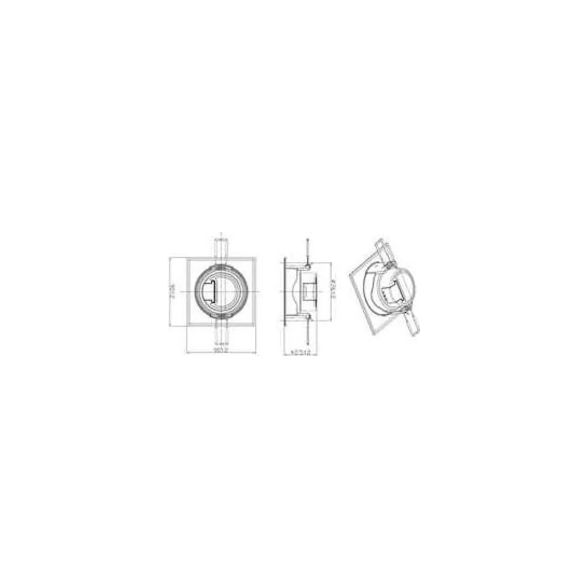 LS459 Beyaz Hareketli 5W LED Spot (3000K) - Görsel 2
